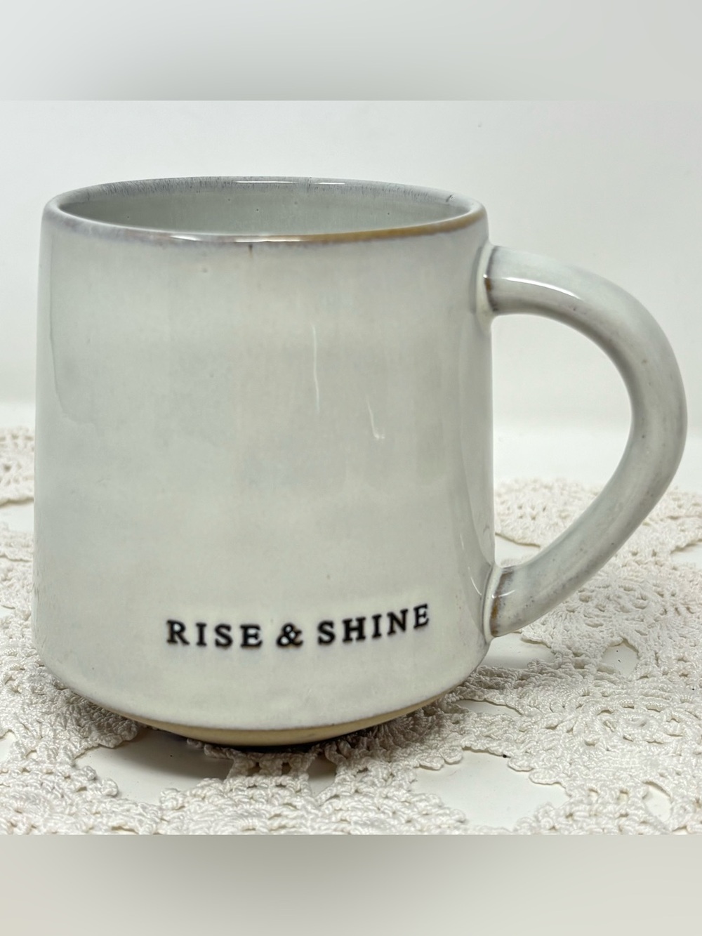 Hearth & Hand With Magnolia Stoneware “Rise & Shine” Coffee Mug Tea Cup Morning